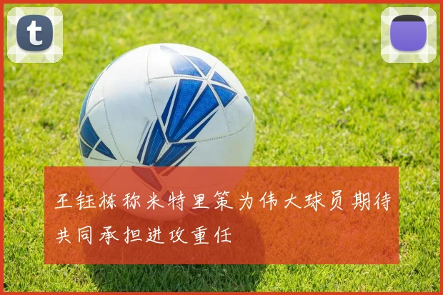 王钰栋称米特里策为伟大球员期待共同承担进攻重任